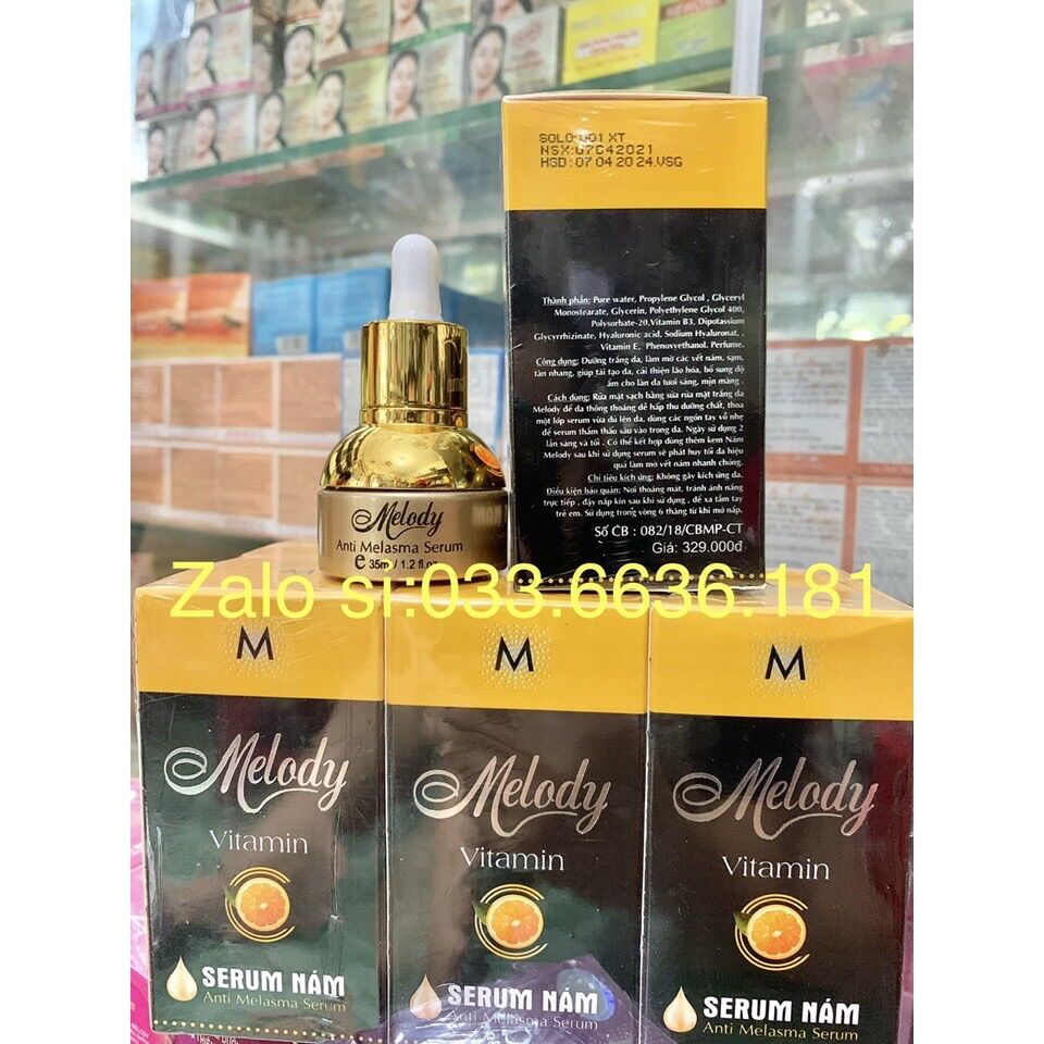 Serum hết nám melody chai 35ml