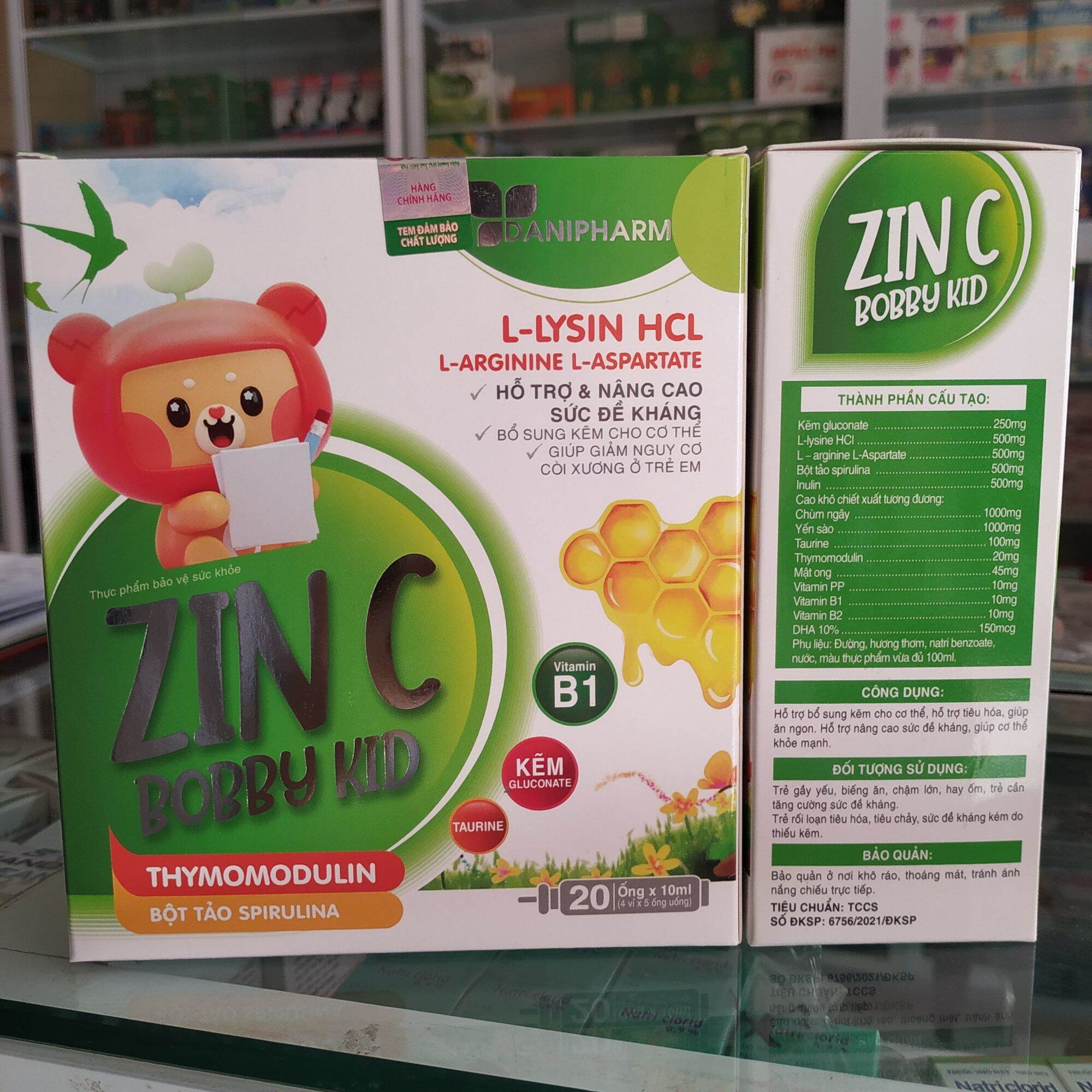 (Chính hãng 💯) Combo 2hộp ZinC Bobby Kid Thymomodulin tảo tăng sức đề