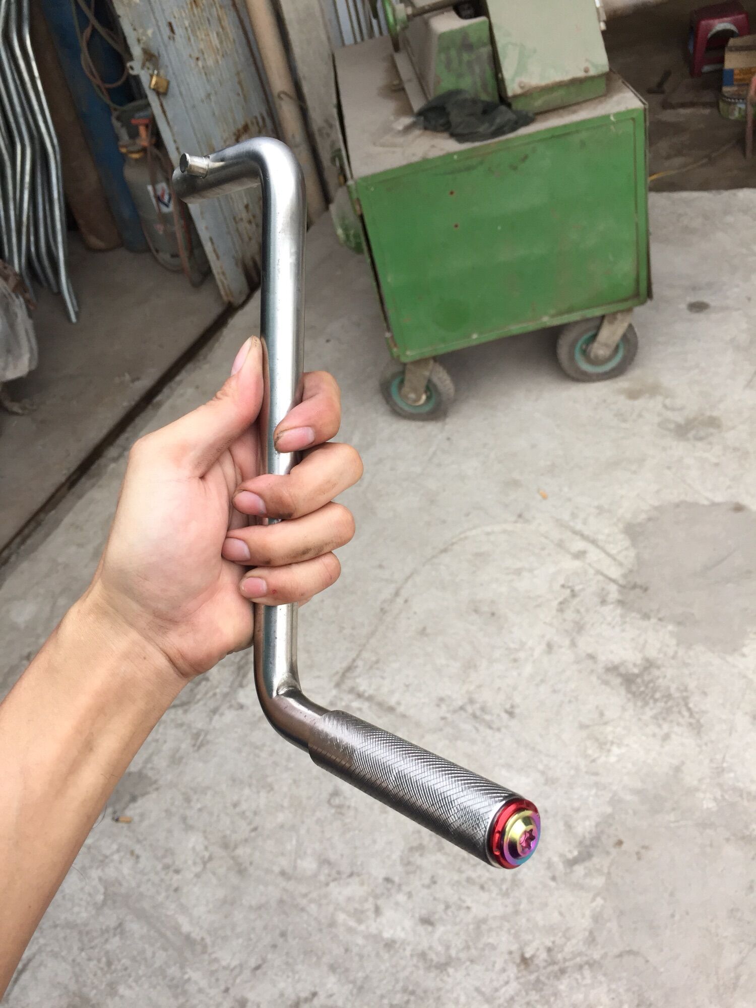 Tay quay động cơ diesel d15, d24,d28 inox 304