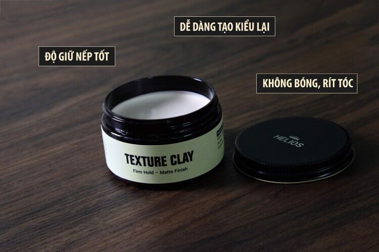 Sáp vuốt tóc Helios Texture Clay chính hãng