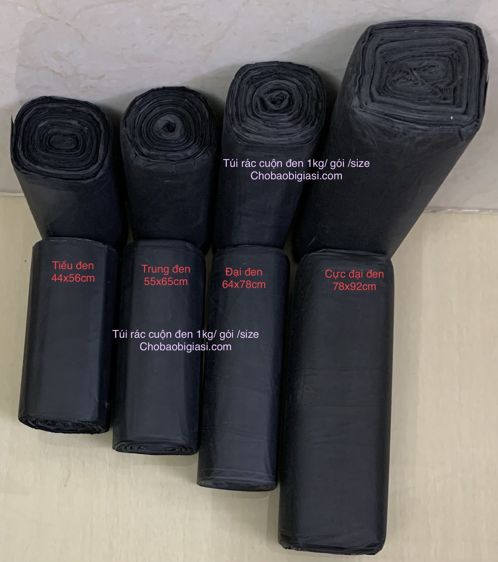 Túi rác cuộn đen loại đẹp, dai