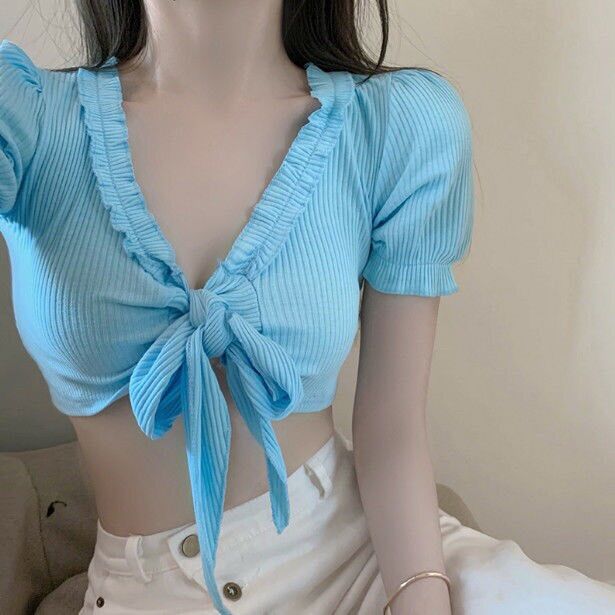 ÁO CROPTOP CỘT HAI KIỂU XINH ĐẸP A3