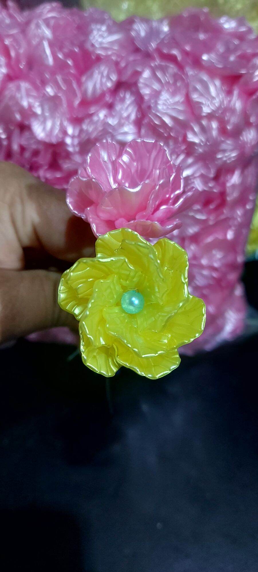 Cánh Hoa hồng nhỏ 1,7cm Hạt Acrylic