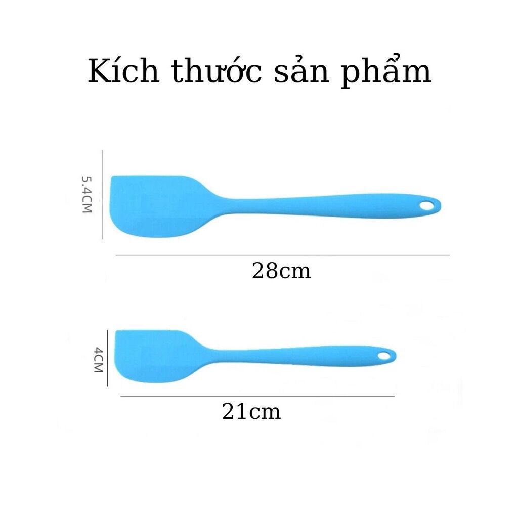 Vét kem, phới trộn bột, phới dẹt silicon