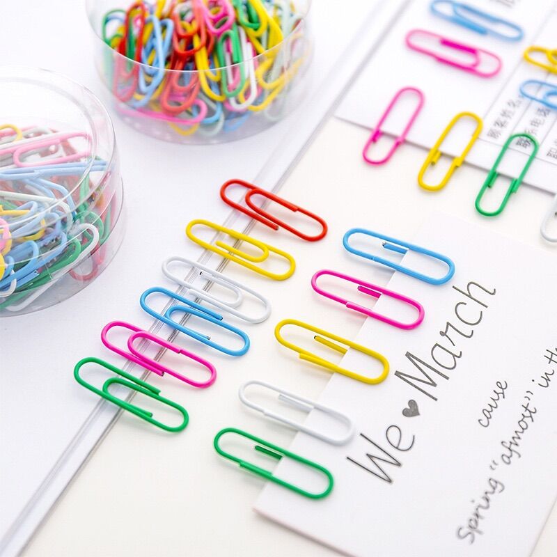 Set 50 ghim kẹp giấy đủ màu