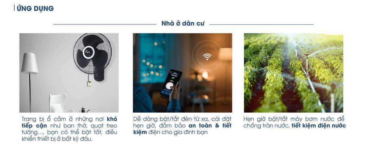 Ổ cắm thông minh Wifi Rạng Đông