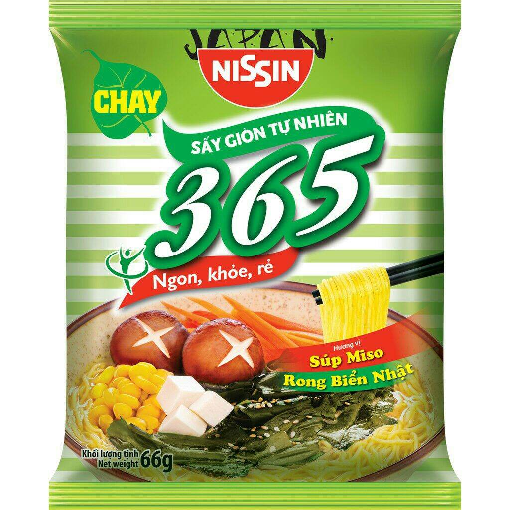 1 thùng  mì  MIX đủ vị 365 nissin ko chiên, 20 GÓI