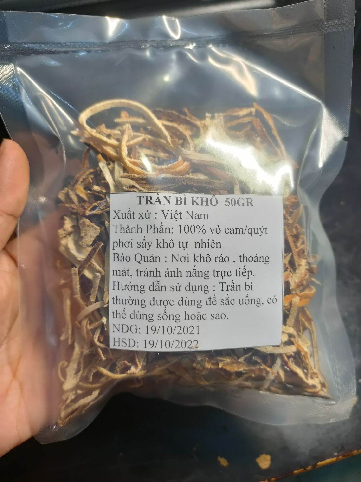 50gr trần bì/ vỏ cam/ vỏ quýt khô