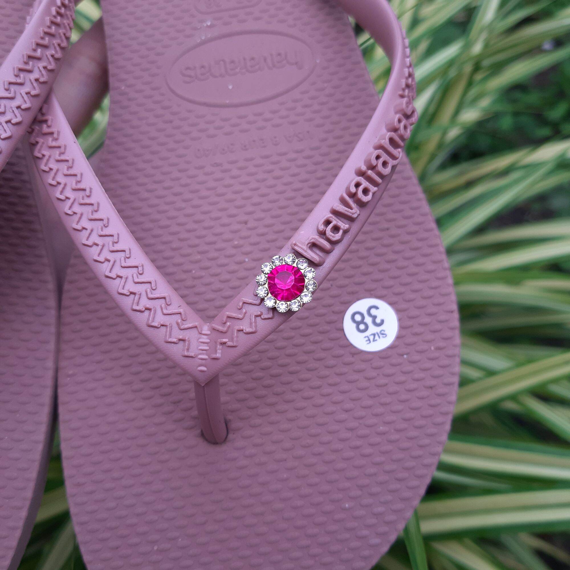 🔥FREESHIP🔥HAVAIANAS - Dép Nữ Đính Đá Hoa Mai