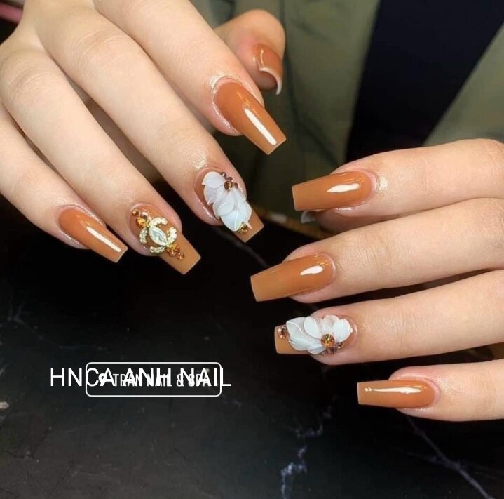 Nail box thiết kế giá rẻ bộ móng tay giả up vuông đủ size fom chuẩn y hình [ kèm keo dán móng]