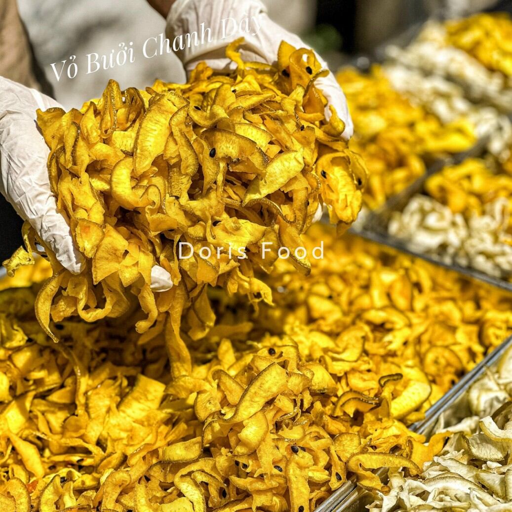 Vỏ bưởi sấy song vị 300g ( chanh dây tươi, sấy dẻo)