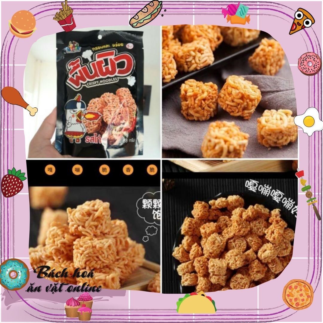 [HCM]Gói Snack Mì Gói Viên Thái Lan Vị Gà Cay (Mì Ăn Liền) 38gr