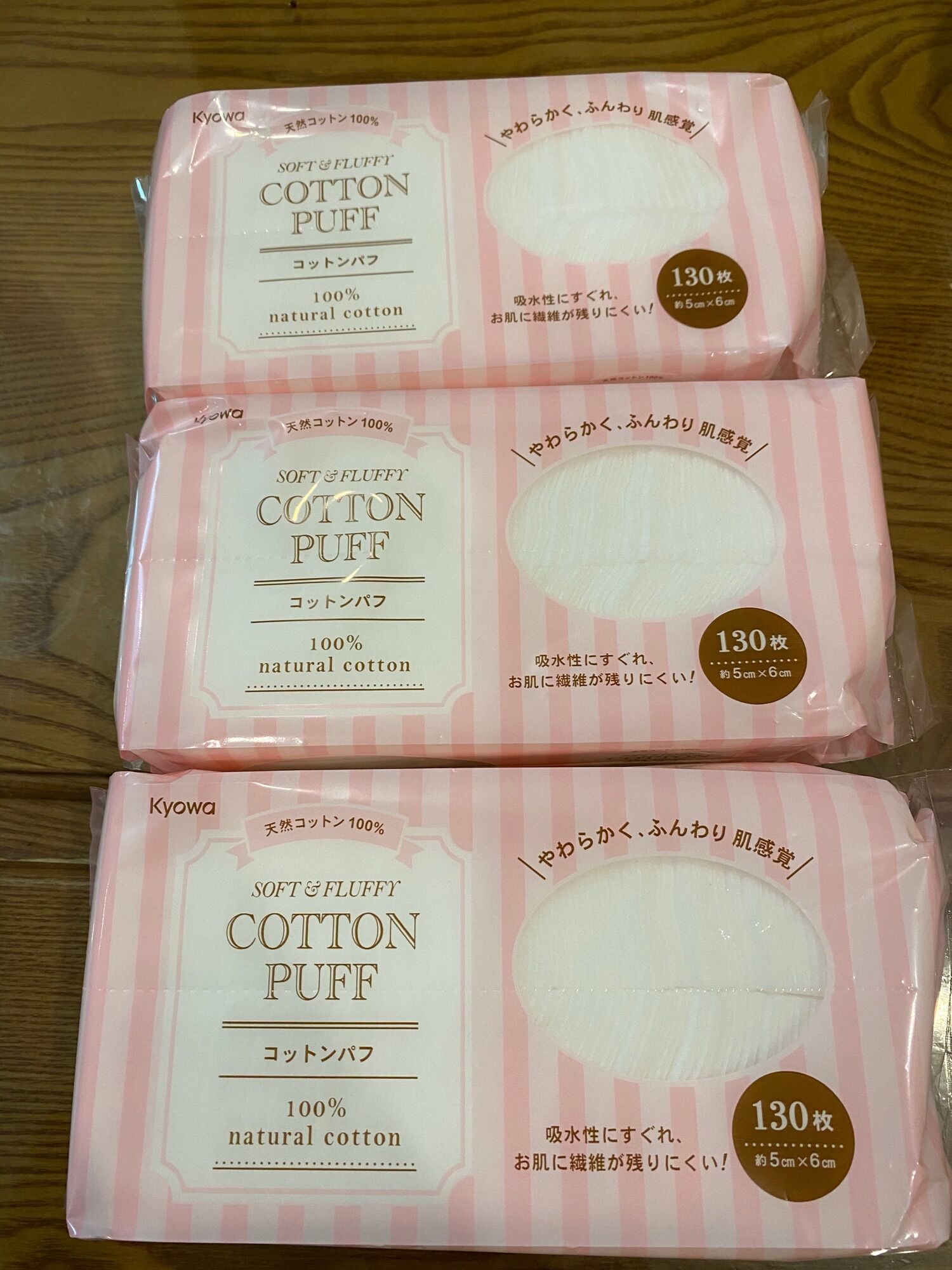 BÔNG TẨY TRANG COTTON PUF 130 MIẾNG
