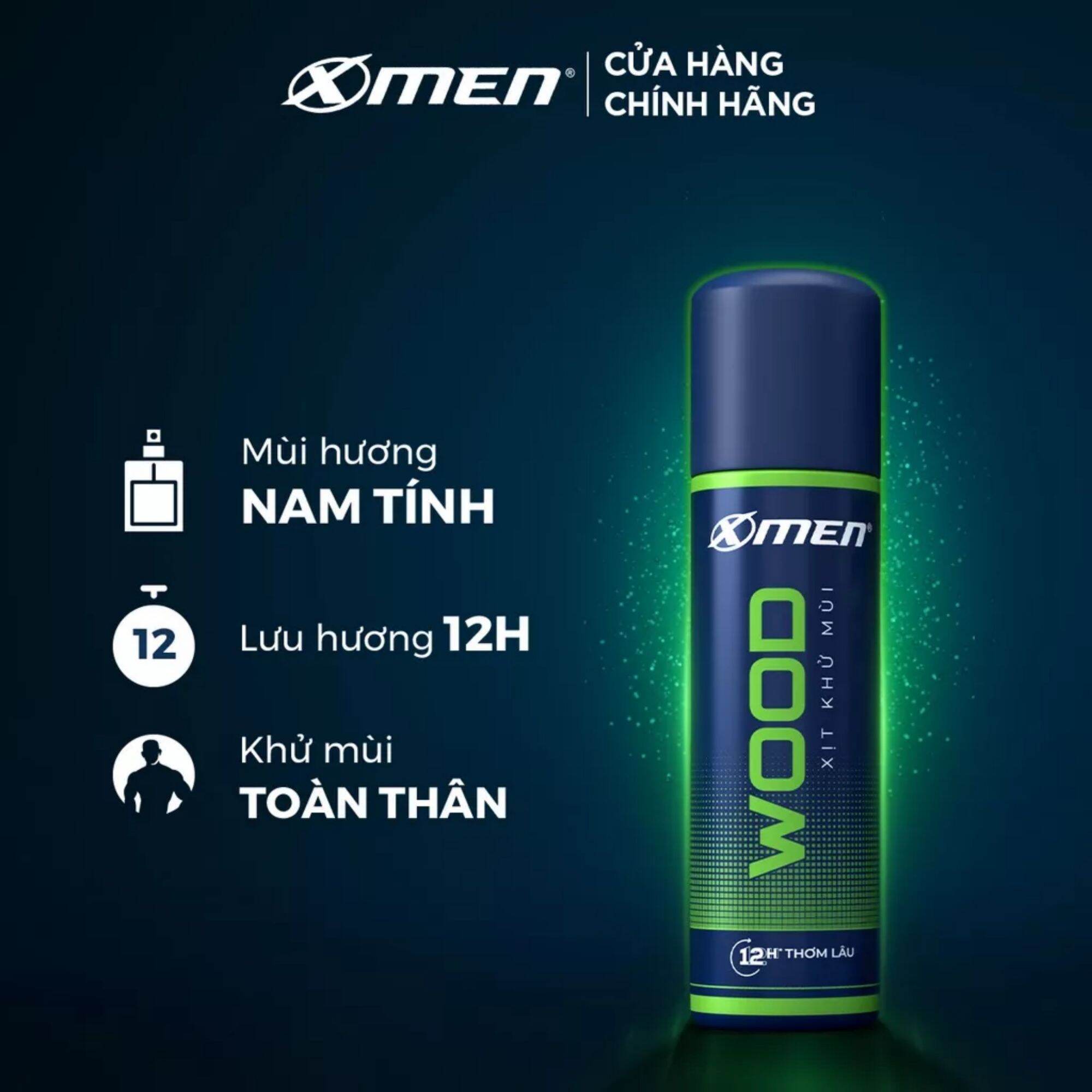 Xịt khử mùi Xmen hương nước hoa 140ml