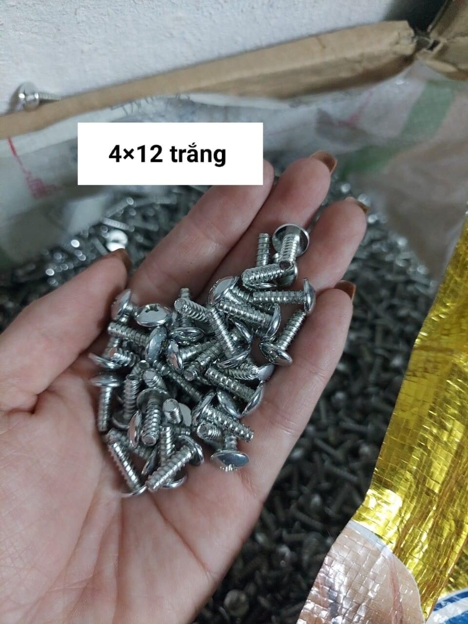 ốc vít ren xoắn 4x12 - 4x16 (50 con) (loại xịn)