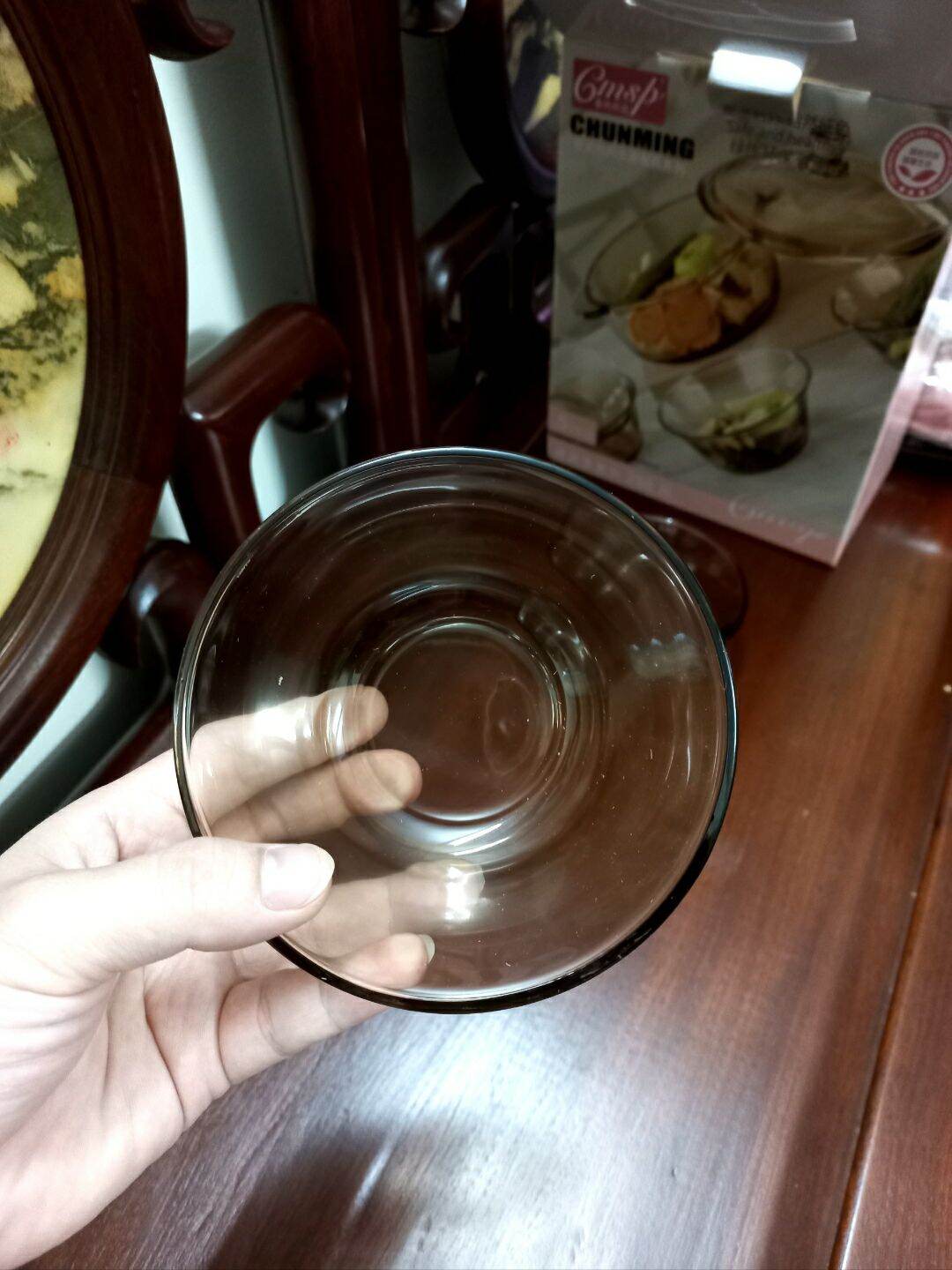 Bộ xong và bát thủy tinh