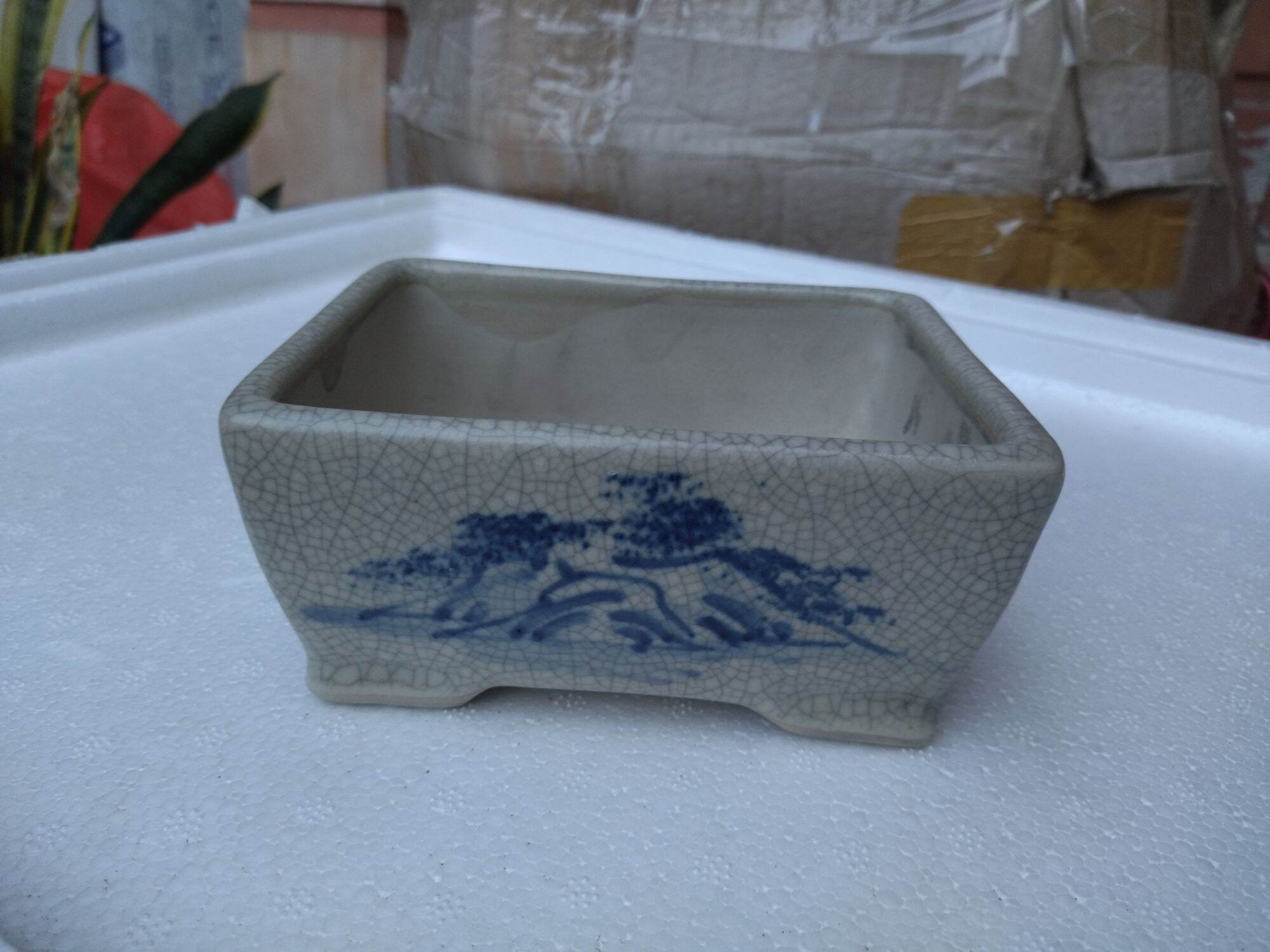 chậu chữ nhật dáng cổ bonsai