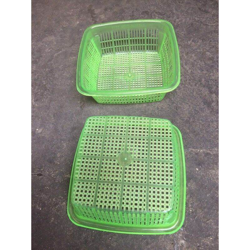 set 10 rổ nhỏ vuông đựng rau sống