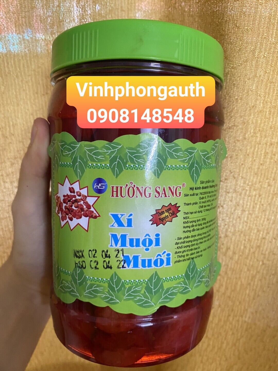 Xí muội trái ngâm hưởng sang