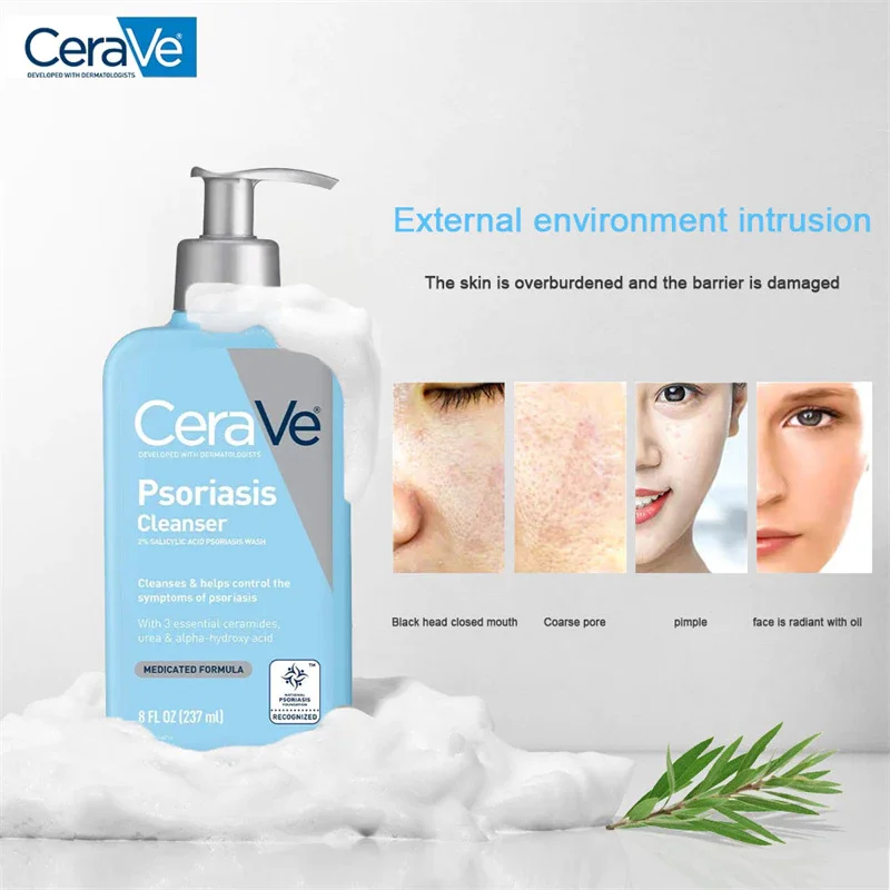 [HÀNG XÁCH TAY ] Sữa Rửa Mặt CeraVe Psoriasis Cleanser 237ml-Sữa Rửa Mặt CeraVe Psoriasis Cleanser 2