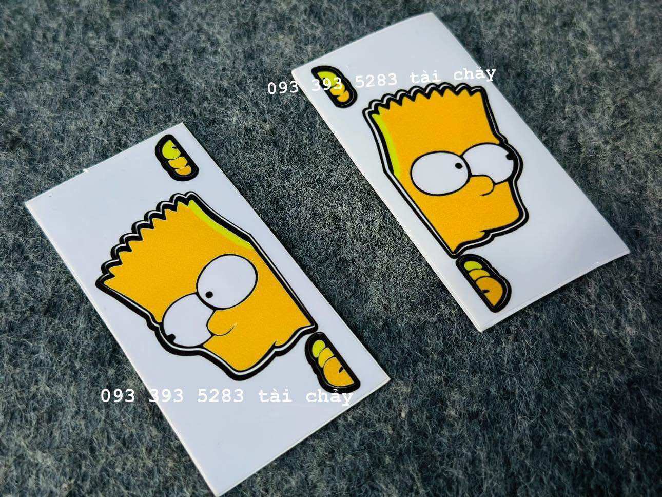 [ 1 MIẾNG ] TEM SIMSON SIZE NHỎ DÁN TRANG TRÍ XE