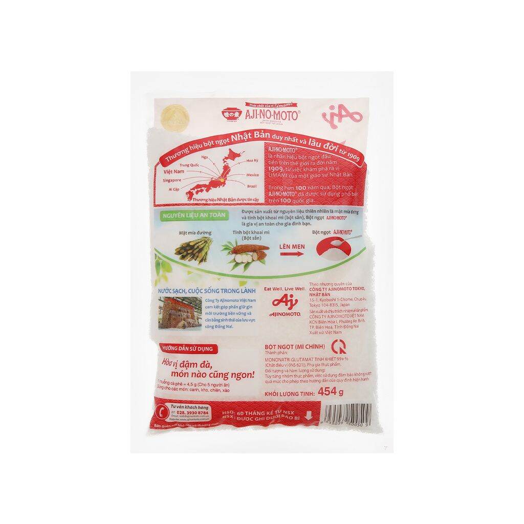Bột ngọt Ajinomoto gói 454g