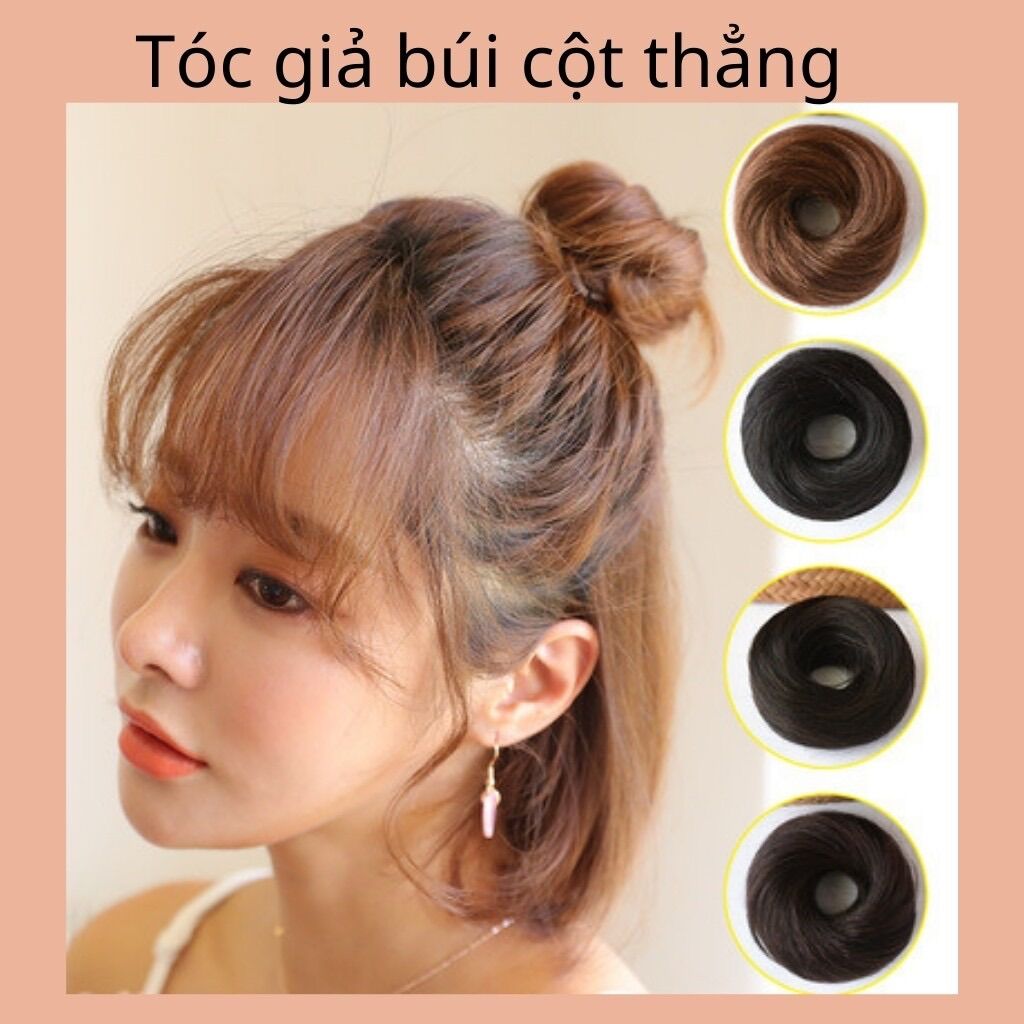 Tóc giả búi cột thẳng ❇️