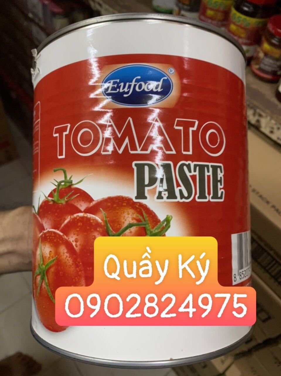 Cà chua xay nhuyễn eufood - tomato paste 3,2kg