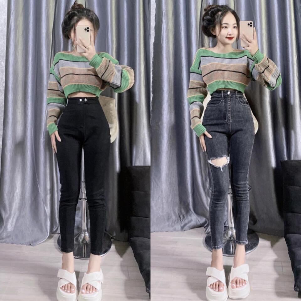 Áo len sọc mỏng hàng qc cao cấp chuẩn shop y hình