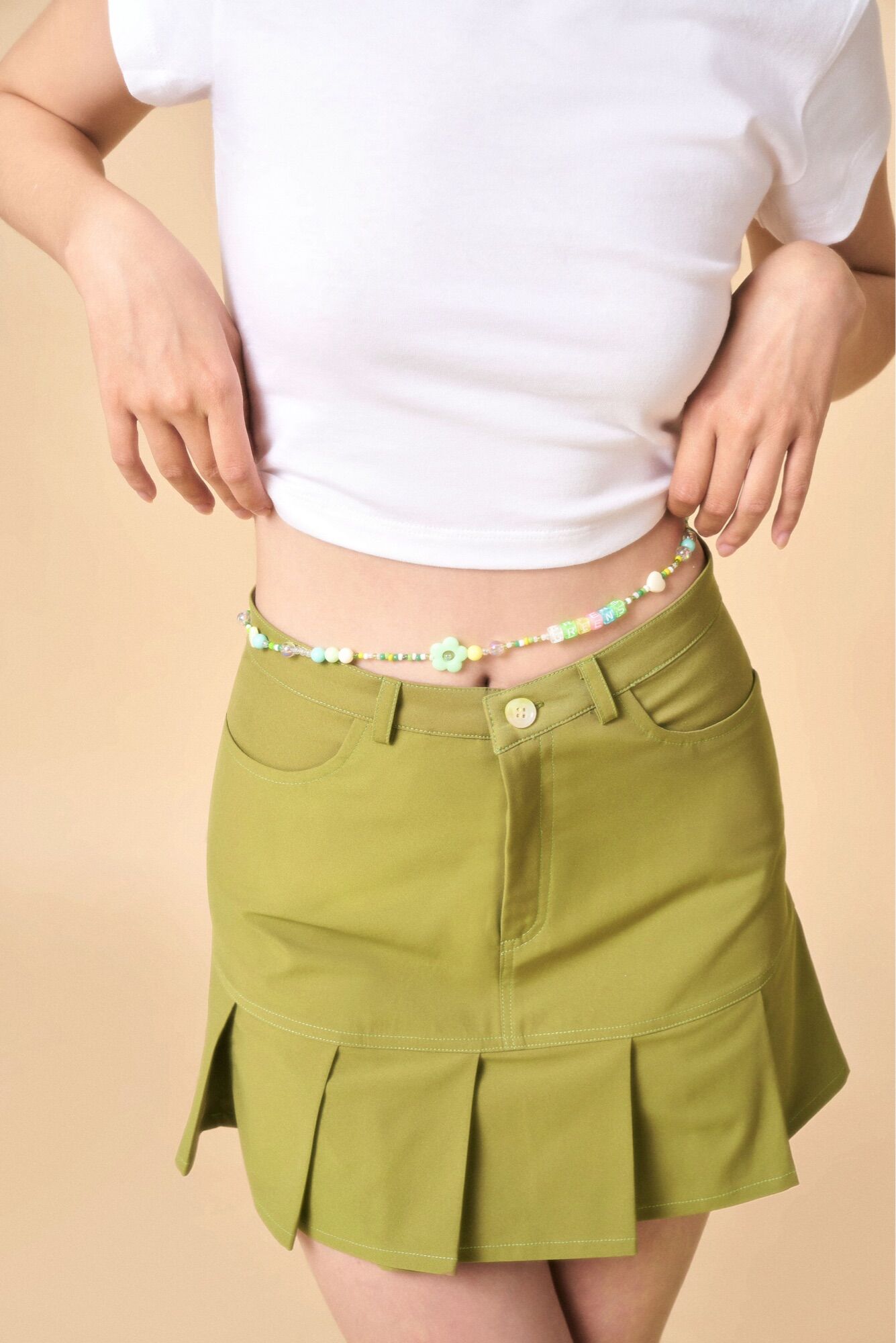 Greenstuffs - Chân váy xếp li dáng mini - Milla Skirt