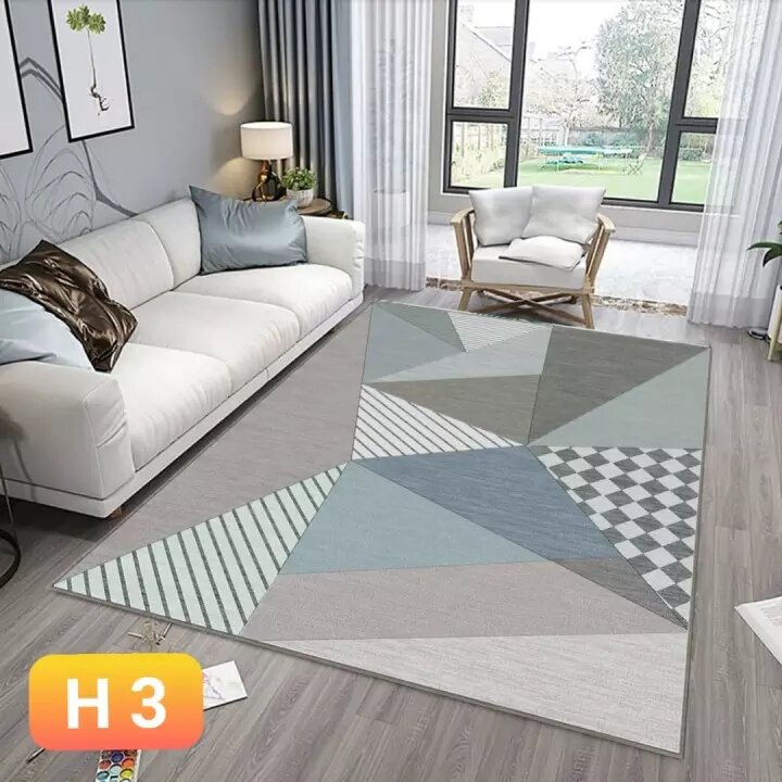 Thảm bali trải sàn thảm trang trí 1m6 x2m3 mẫu vân đá