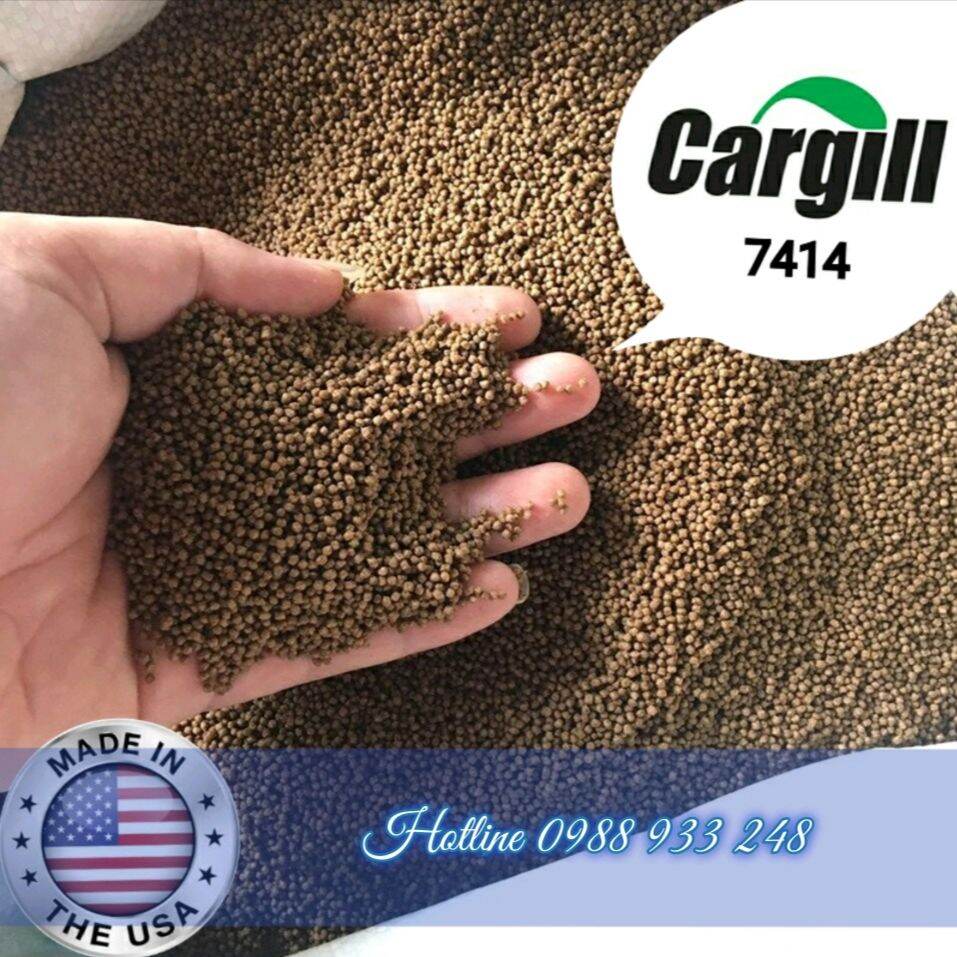 Cám Cargill 7414 đạm cao 40% chuẩn nuôi cá giống, cá Cảnh hoặc làm Mồi câu Rô, Chép/1Kg