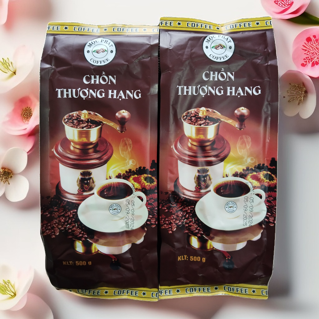 Combo 2 Packages of Premium Moc Phat Coffee = 1kg, Fragrant, Low in Fat