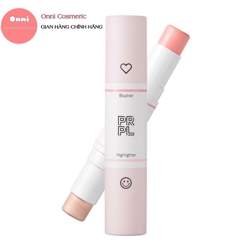 (Chính Hãng) Phấn Bắt Sáng Và Má Hồng Dạng Thỏi Prpl Bling Girl Dual Stick