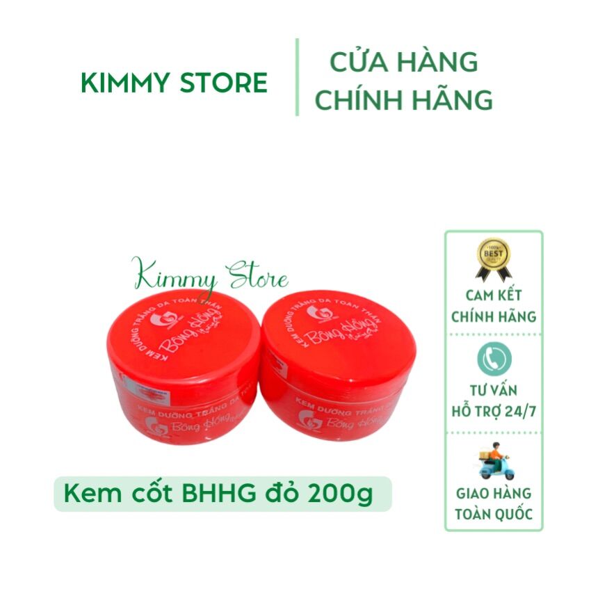 Lẻ hộp 200g cốt dưỡng thể bông hồng hoàng gia đỏ