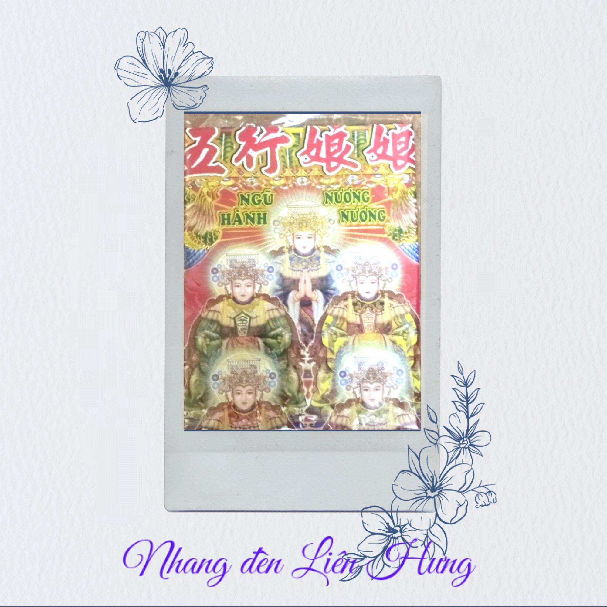 1 bộ giấy cúng Ngũ Hành Nương Nương