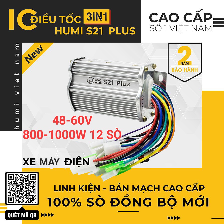 IC 800w - 1000w 48-60V 12 sò Humi S21 Plus + cầu nối - ic xe điện