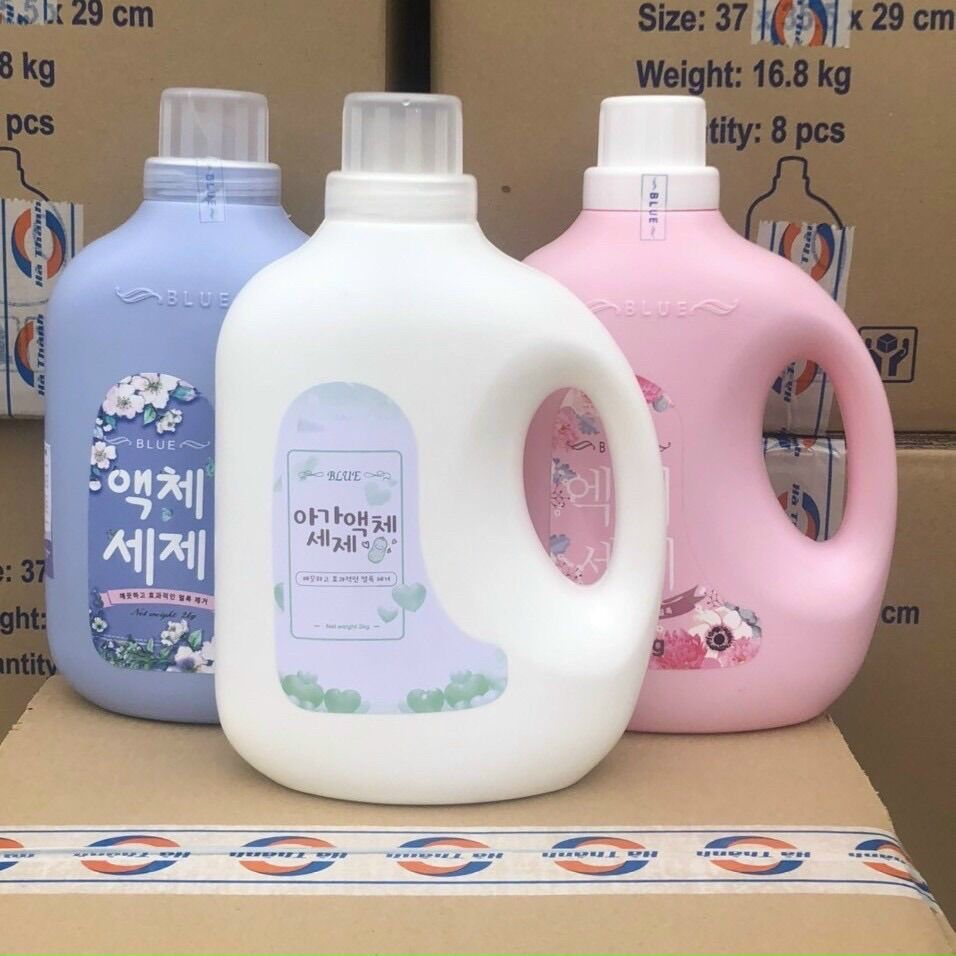 Nước giặt xả BLUE HQ cho trẻ sơ sinh {Can 2lit}