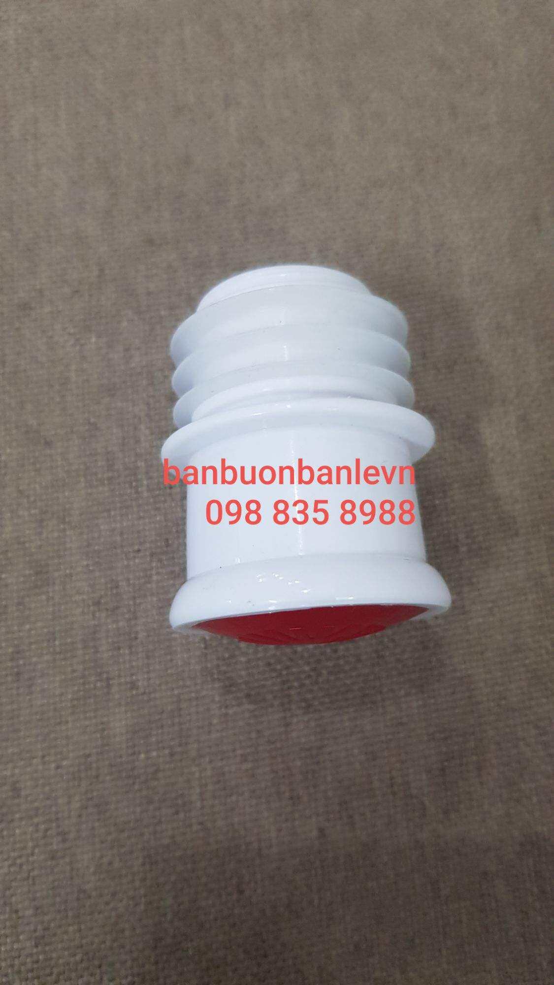Nút phích nhựa  2 L bọc gioăng cao cấp Rạng đông