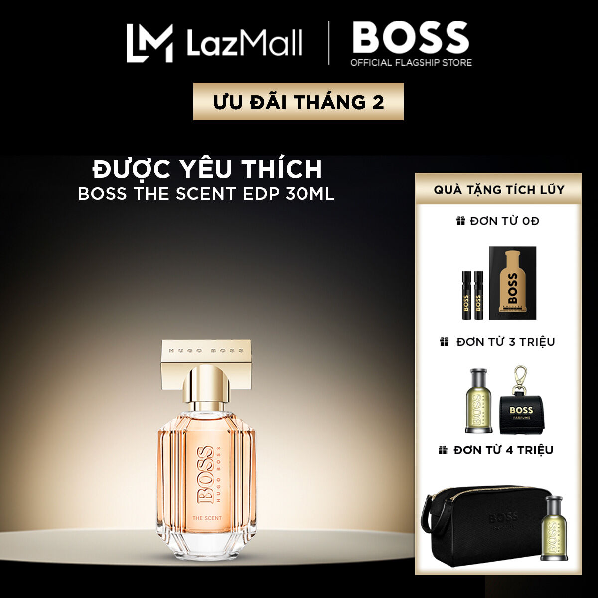 [CHỈ TRONG THÁNG 10 | CLEARANCE SALE] Nước hoa Nữ BOSS The Scent For Her EDP 30ml (ĐỌC MÔ TẢ SẢN PHẨM)
