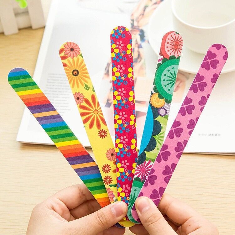 Dũa móng tay nhiều màu sắc xinh xắn chuyên dụng làm nail
