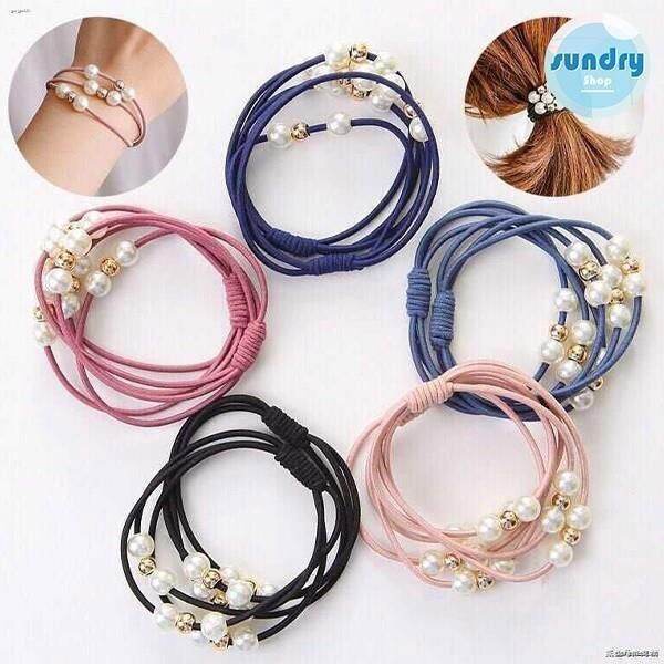 dây buộc tóc gắn ngọc trai