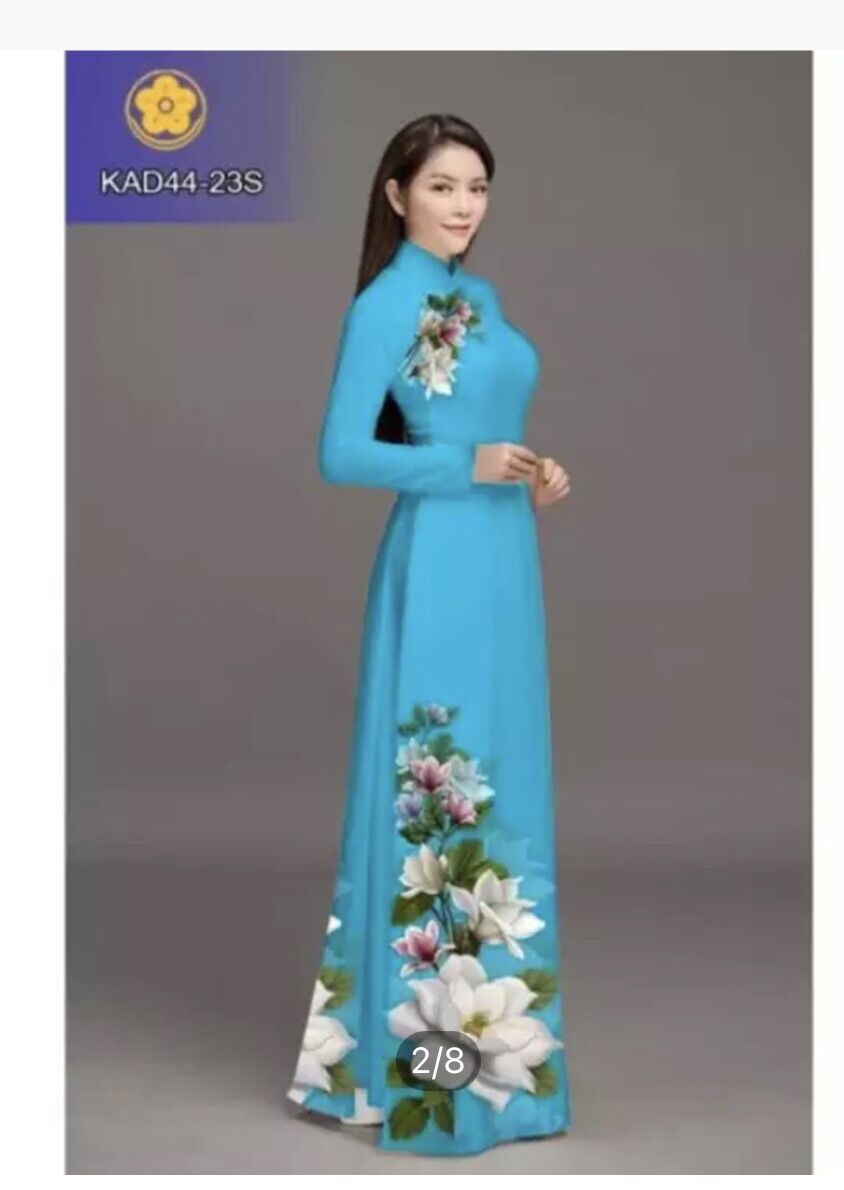 [HCM]Vải ái dài in hoa sen