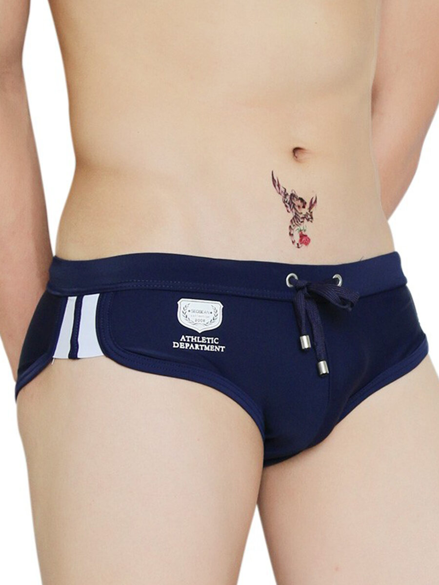 Quần Bơi Nam Cạp Thấp Nhanh Khô Cao Cấp Cho Người Lớn Quần Short Thể Thao Bơi Lội Bằng Nylon Thiết Kế Mới 2025