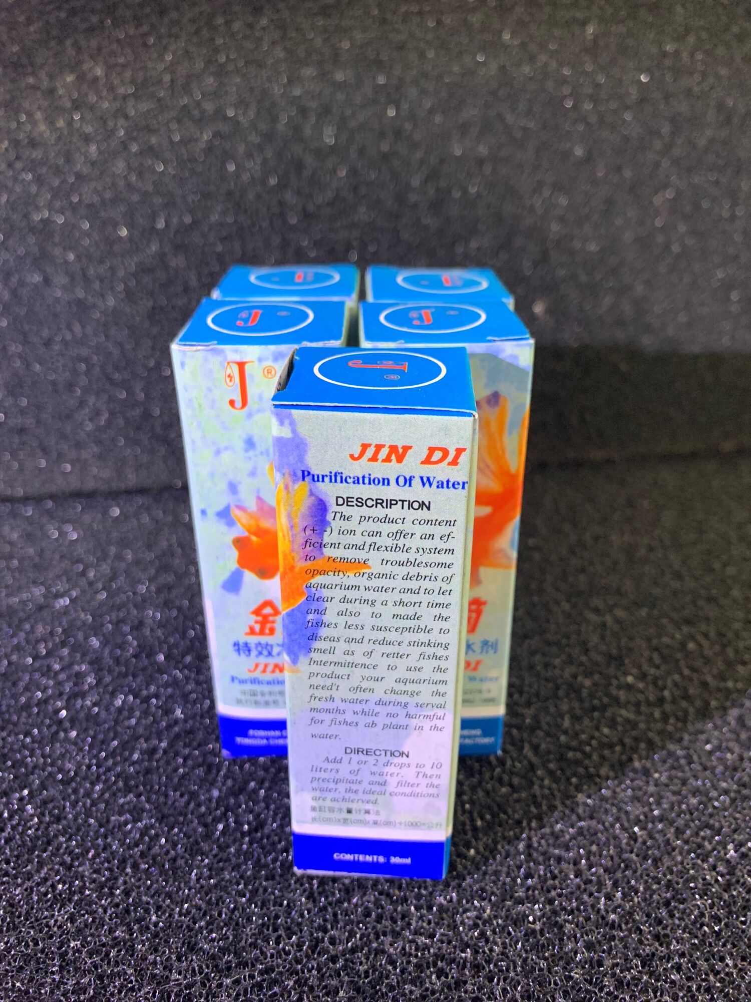 JIN DI dung dịch làm trong nước hồ cá chai 30ml