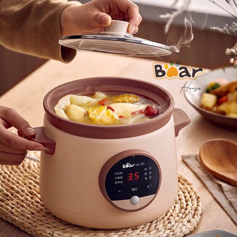 NỒI HẦM CHẬM BEAR E15H1 MÃU MỚI 2022 DUNG TÍCH 1.5L