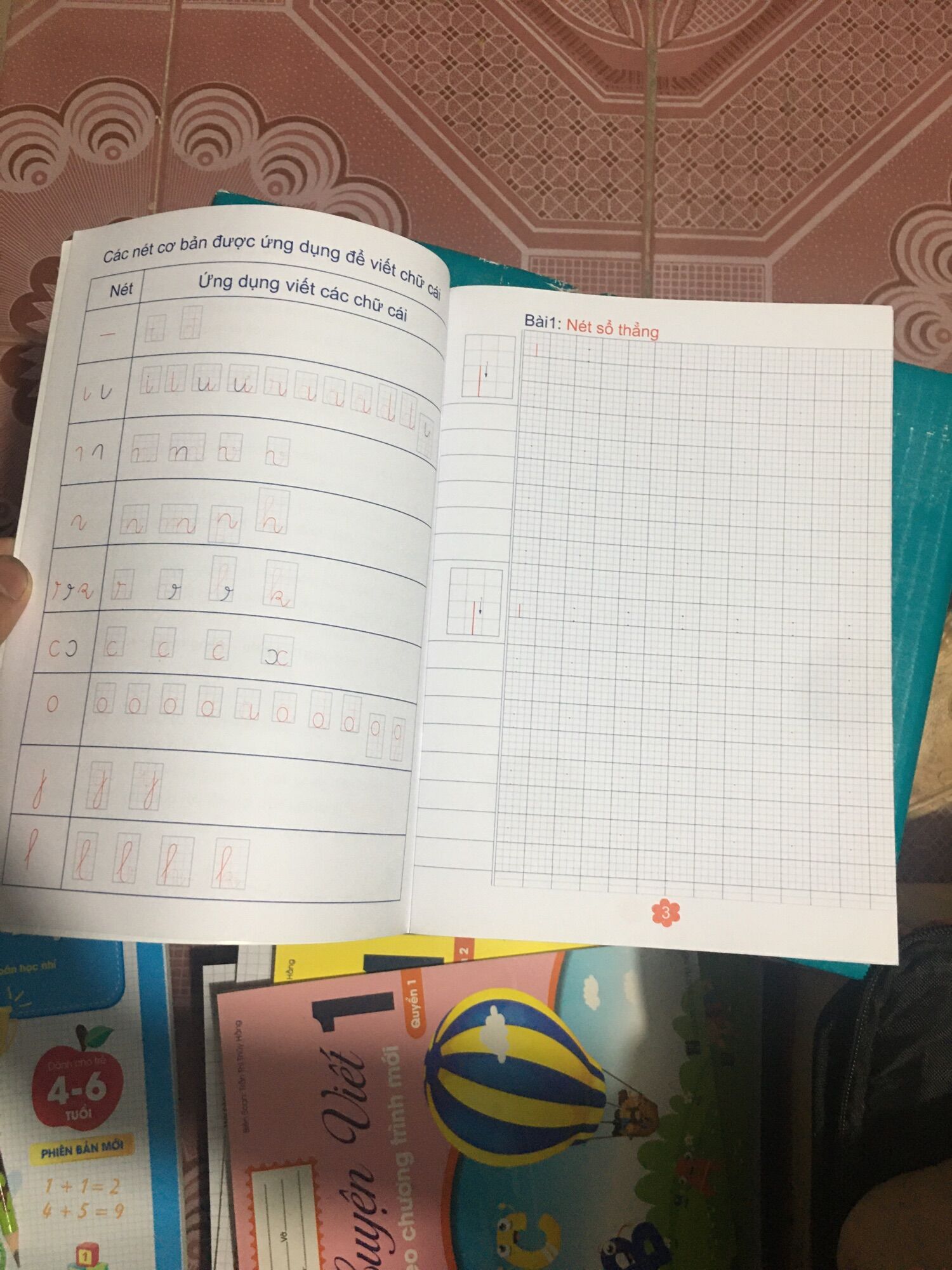 B&eacute; Tập Viết N&eacute;t Cơ Bản