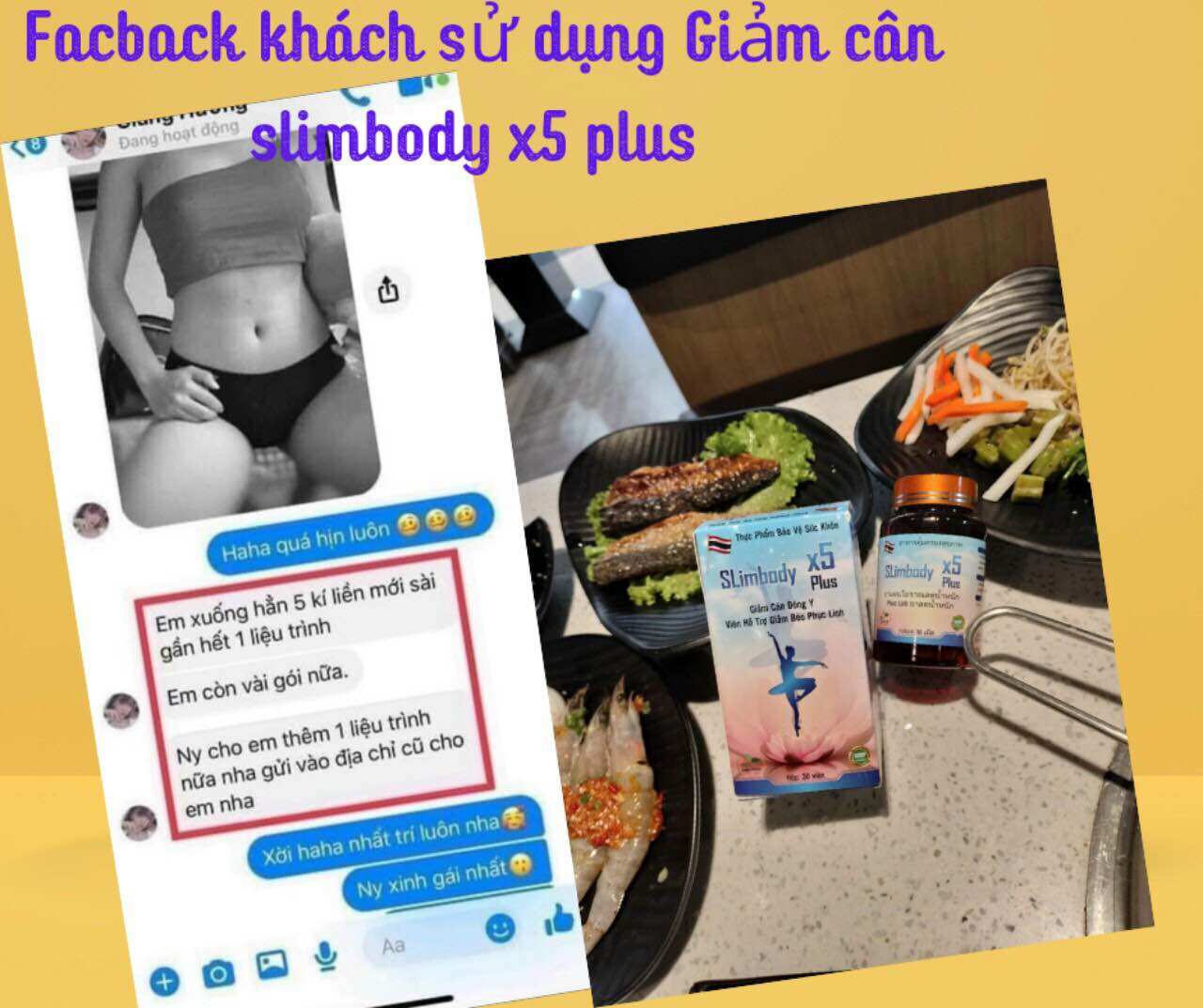 Giảm cân slimbody x5 plus thailand siêu mạnh