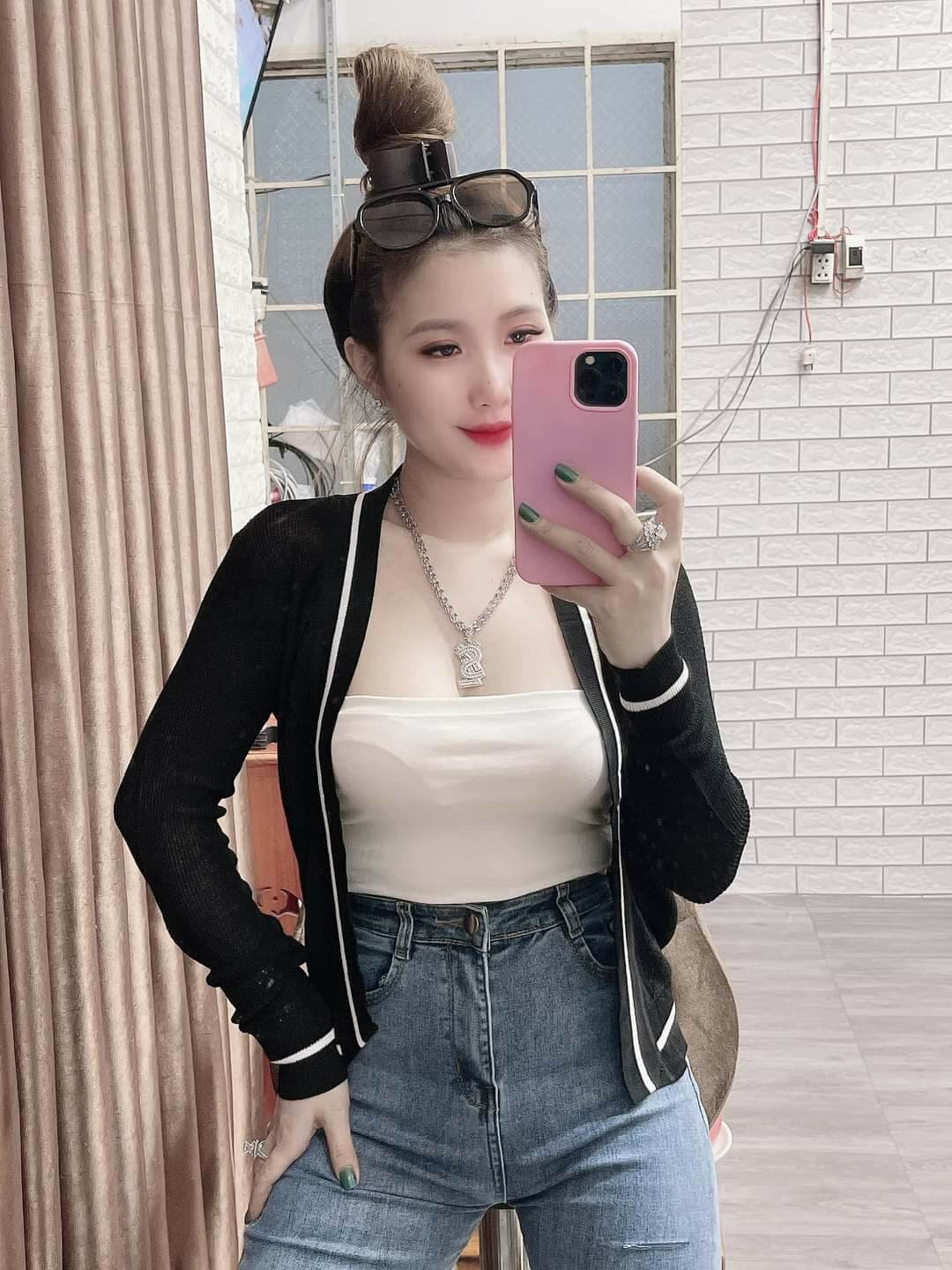 Áo Khoác Len Mỏng Phối Đồ Xinh. Áo Khoác Len Nữ H159