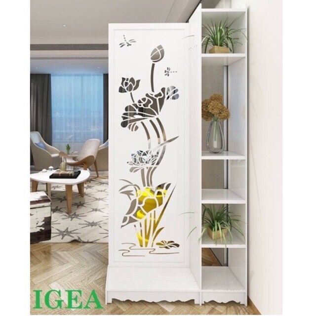 BÌNH PHONG VÁCH NGĂN HOA SEN -IG482 1 VÁCH 1 KỆ